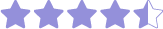 Icono de cuatro estrellas y media de calificacion